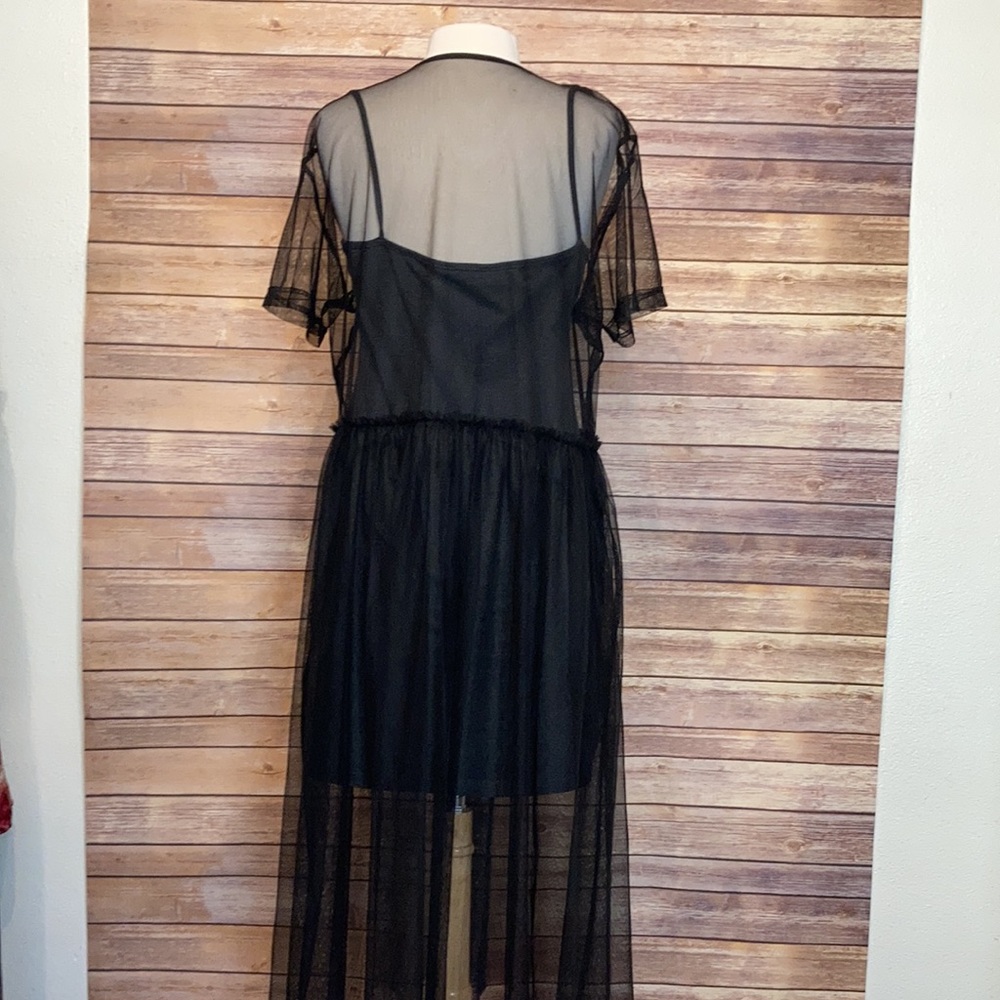 Disney Black Sheer Dress with Embellishments - Picture 5 of 7